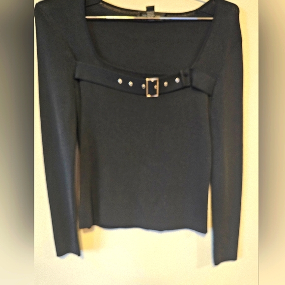 Cable & Gauge Tops - Size Small Cable & Gauge Black Knit Top